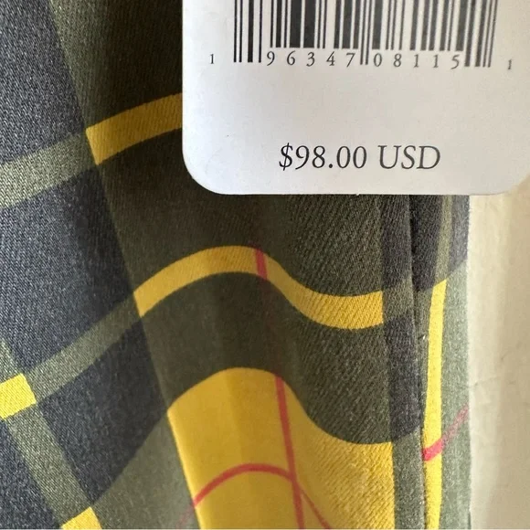 NWT FP Argyle Flare Bell Bottom Pants - Picture 5 of 8